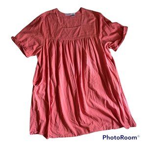 Vintage Blair Smock Kaftan House Dress, Pink, 3X
